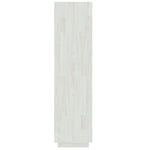 Bokhylle/Romdeler Hvit 40X35X135 Cm Heltre Furu