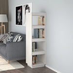 Bokhylle/Romdeler Hvit 40X35X135 Cm Heltre Furu