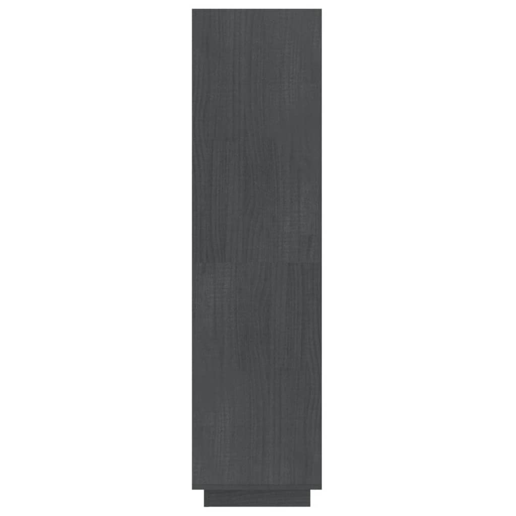 Bokhylle/Romdeler Grå 40X35X135 Cm Heltre Furu