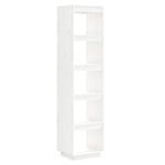 Bokhylle/Romdeler Hvit 40X35X167 Cm Heltre Furu