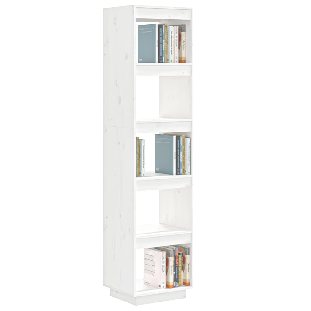Bokhylle/Romdeler Hvit 40X35X167 Cm Heltre Furu