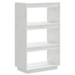 Bokhylle/Romdeler Hvit 60X35X103 Cm Heltre Furu
