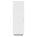 Bokhylle/Romdeler Hvit 60X35X103 Cm Heltre Furu