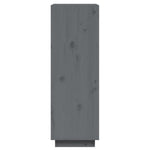 Bokhylle/Romdeler Grå 60X35X103 Cm Heltre Furu