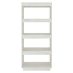 Bokhylle/Romdeler Hvit 60X35X135 Cm Heltre Furu