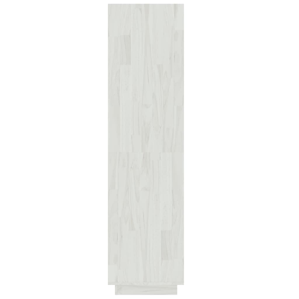 Bokhylle/Romdeler Hvit 60X35X135 Cm Heltre Furu