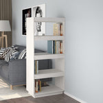 Bokhylle/Romdeler Hvit 60X35X135 Cm Heltre Furu