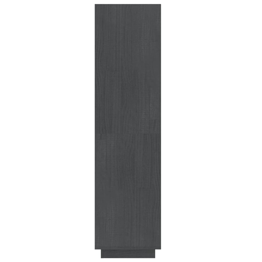 Bokhylle/Romdeler Grå 60X35X135 Cm Heltre Furu