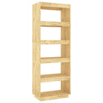 Bokhylle/Romdeler 60X35X167 Cm Heltre Furu