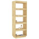 Bokhylle/Romdeler 60X35X167 Cm Heltre Furu