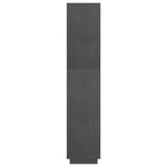 Bokhylle/Romdeler Grå 60X35X167 Cm Heltre Furu