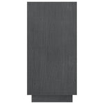 Bokhylle Grå 80X35X71 Cm Heltre Furu