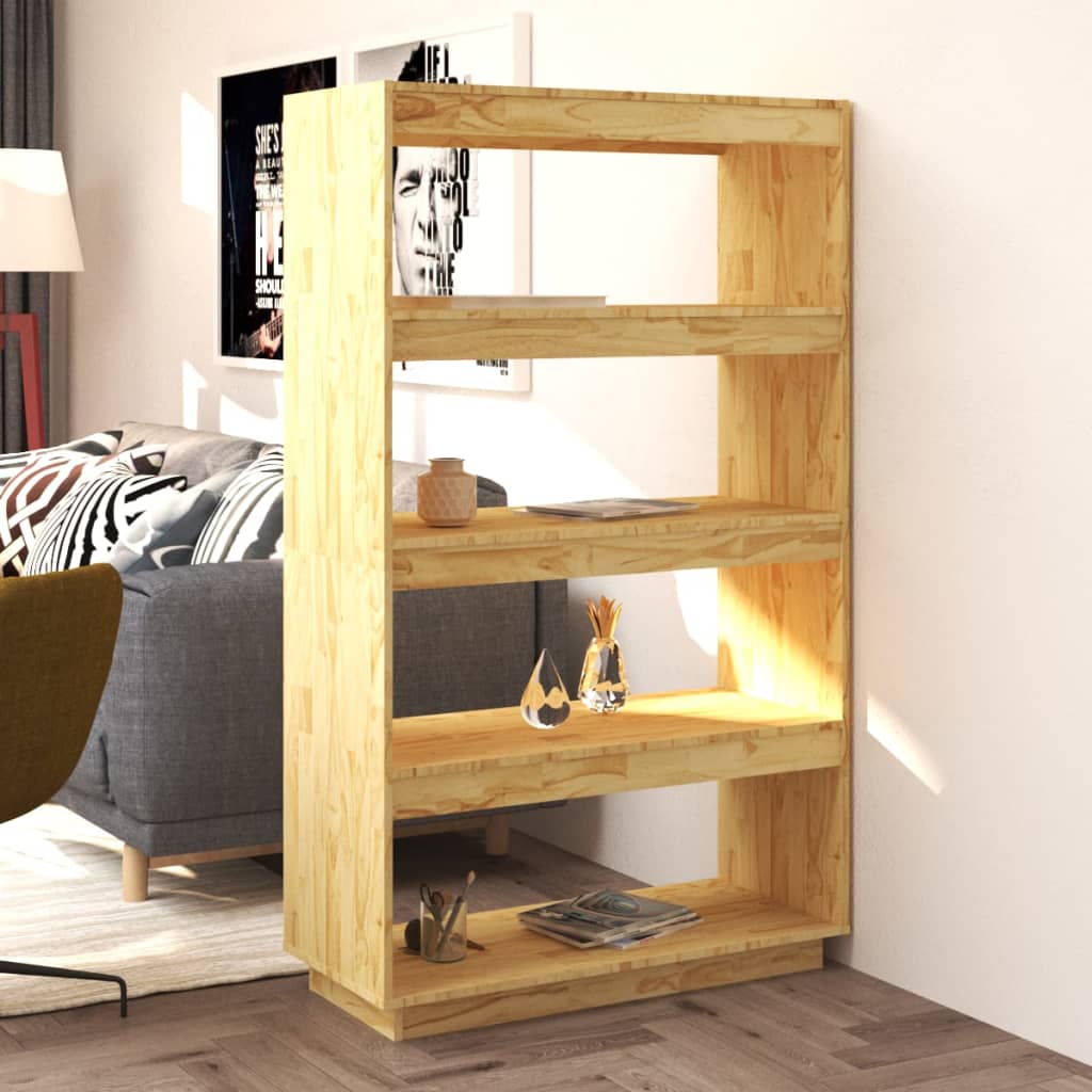 Bokhylle/Romdeler 80X35X135 Cm Heltre Furu