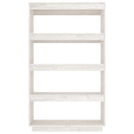 Bokhylle/Romdeler Hvit 80X35X135 Cm Heltre Furu