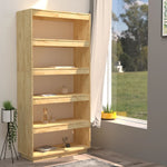 Bokhylle/Romdeler 80X35X167 Cm Heltre Furu