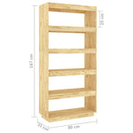 Bokhylle/Romdeler 80X35X167 Cm Heltre Furu