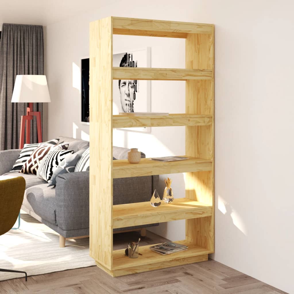 Bokhylle/Romdeler 80X35X167 Cm Heltre Furu