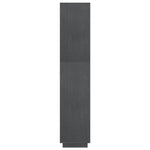 Bokhylle/Romdeler Grå 80X35X167 Cm Heltre Furu