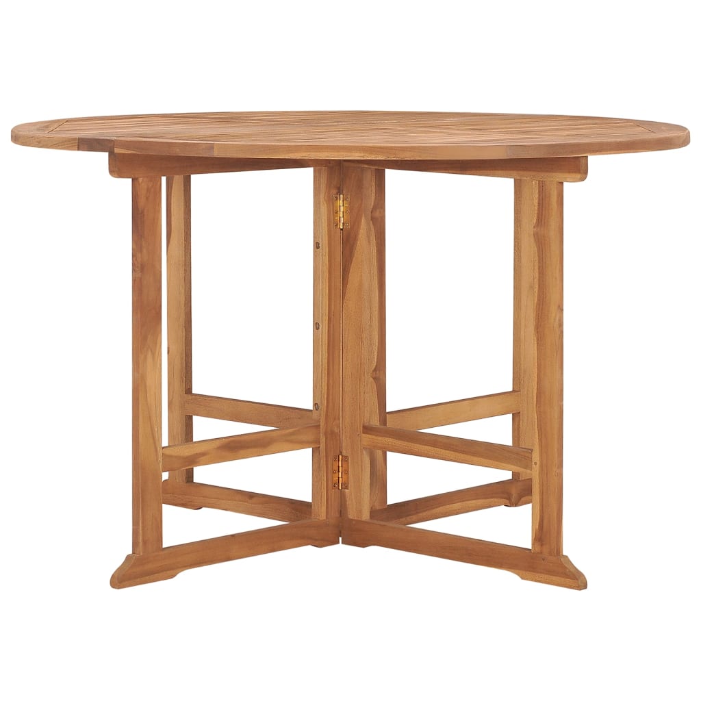Sammenleggbart Hagespisebord Ø110X75 Cm Heltre Teak