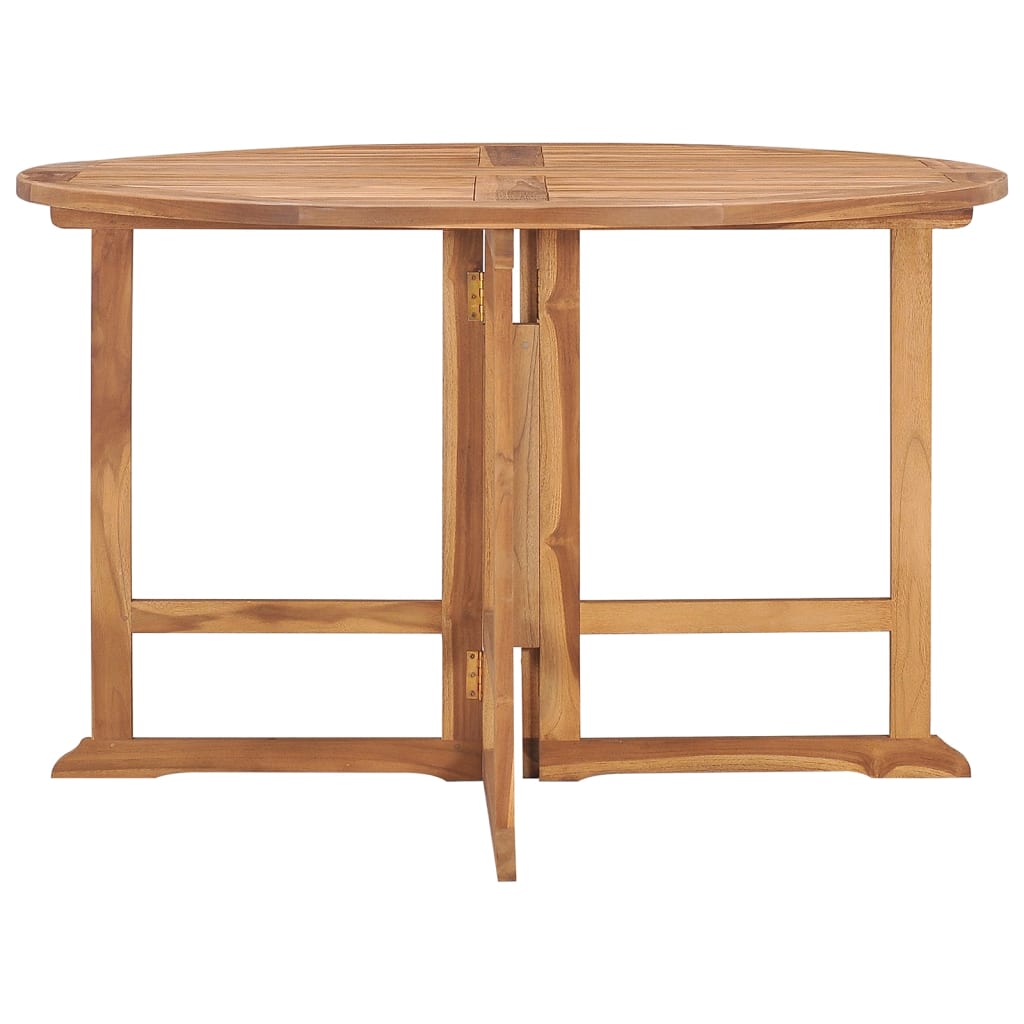 Sammenleggbart Hagespisebord Ø110X75 Cm Heltre Teak