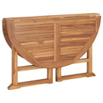 Sammenleggbart Hagespisebord Ø110X75 Cm Heltre Teak
