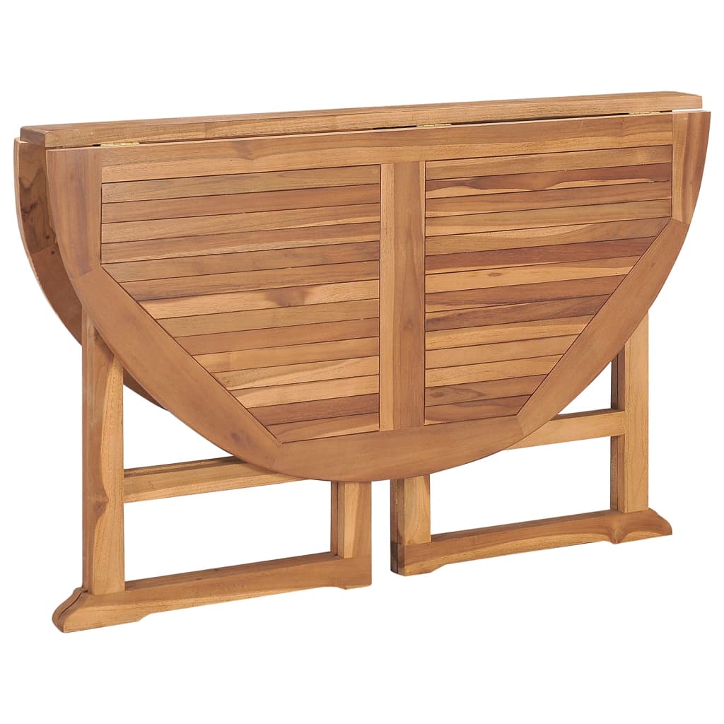 Sammenleggbart Hagespisebord Ø110X75 Cm Heltre Teak