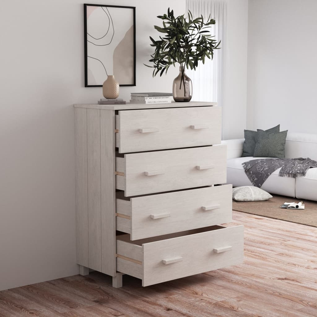 Skjenk Hamar Hvit 79X40X103,5 Cm Heltre Furu