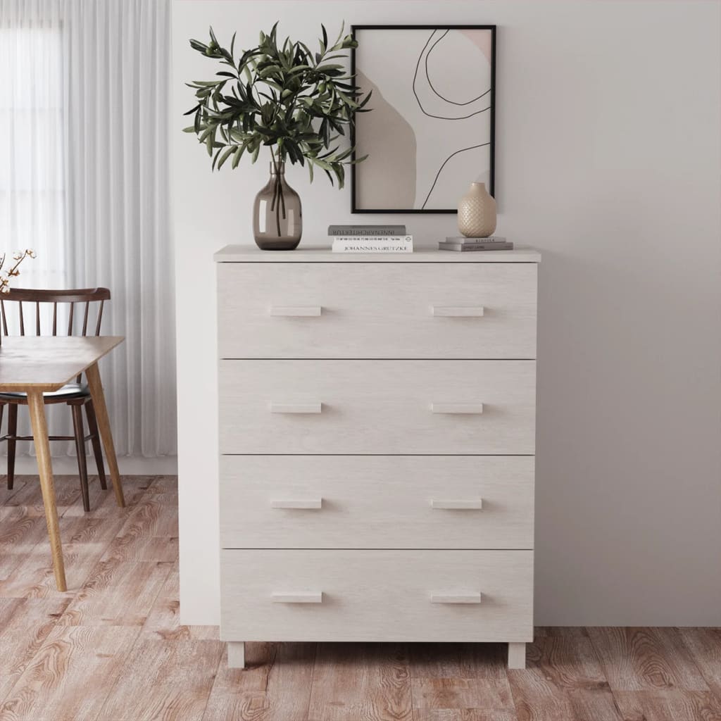 Skjenk Hamar Hvit 79X40X103,5 Cm Heltre Furu