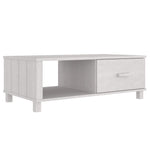 Salongbord Hamar Hvit 100X55X35 Cm Heltre Furu