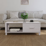 Salongbord Hamar Hvit 100X55X35 Cm Heltre Furu