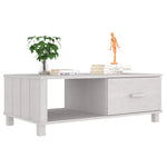 Salongbord Hamar Hvit 100X55X35 Cm Heltre Furu