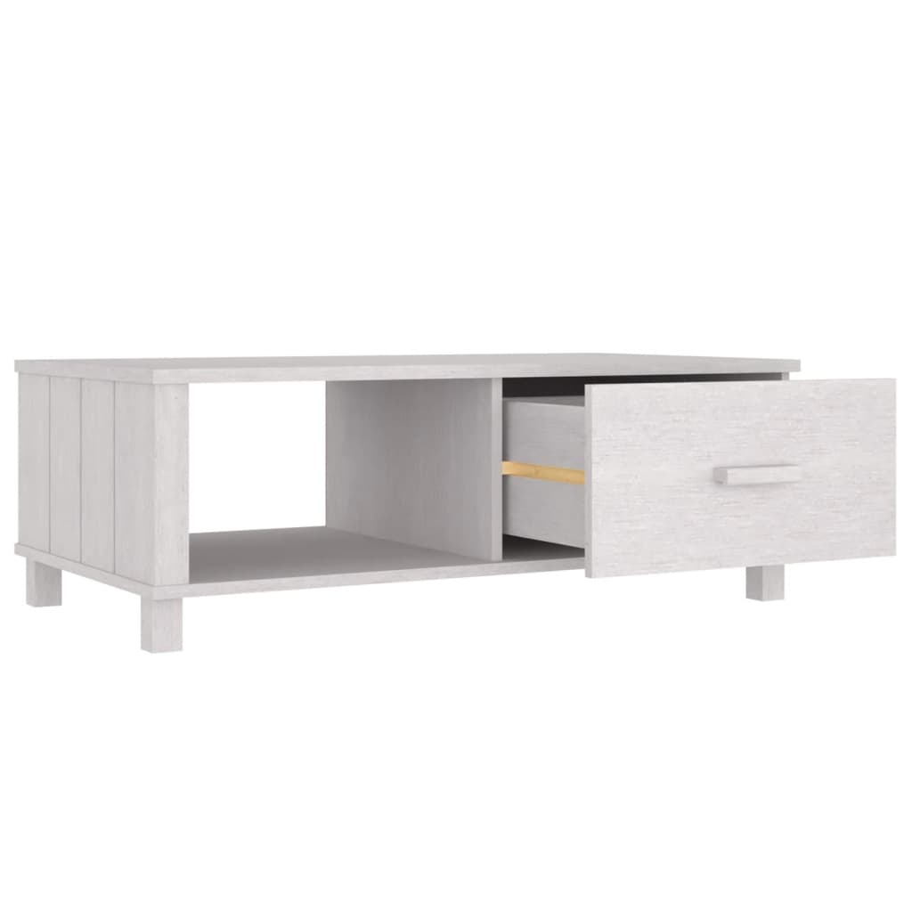 Salongbord Hamar Hvit 100X55X35 Cm Heltre Furu