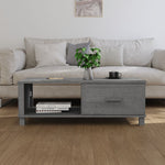 Salongbord Hamar Mørkegrå 100X55X35 Cm Heltre Furu