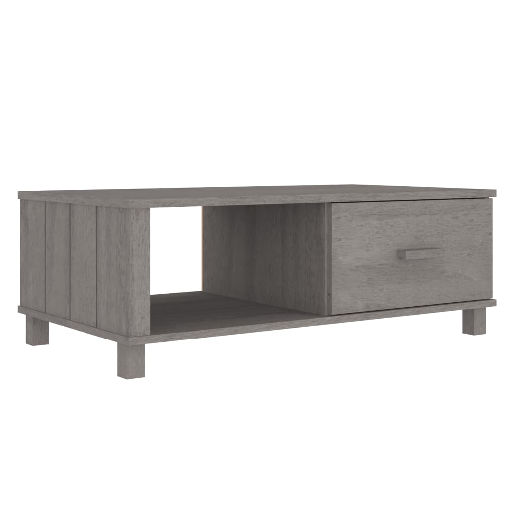 Salongbord Hamar Lysegrå 100X55X35 Cm Heltre Furu