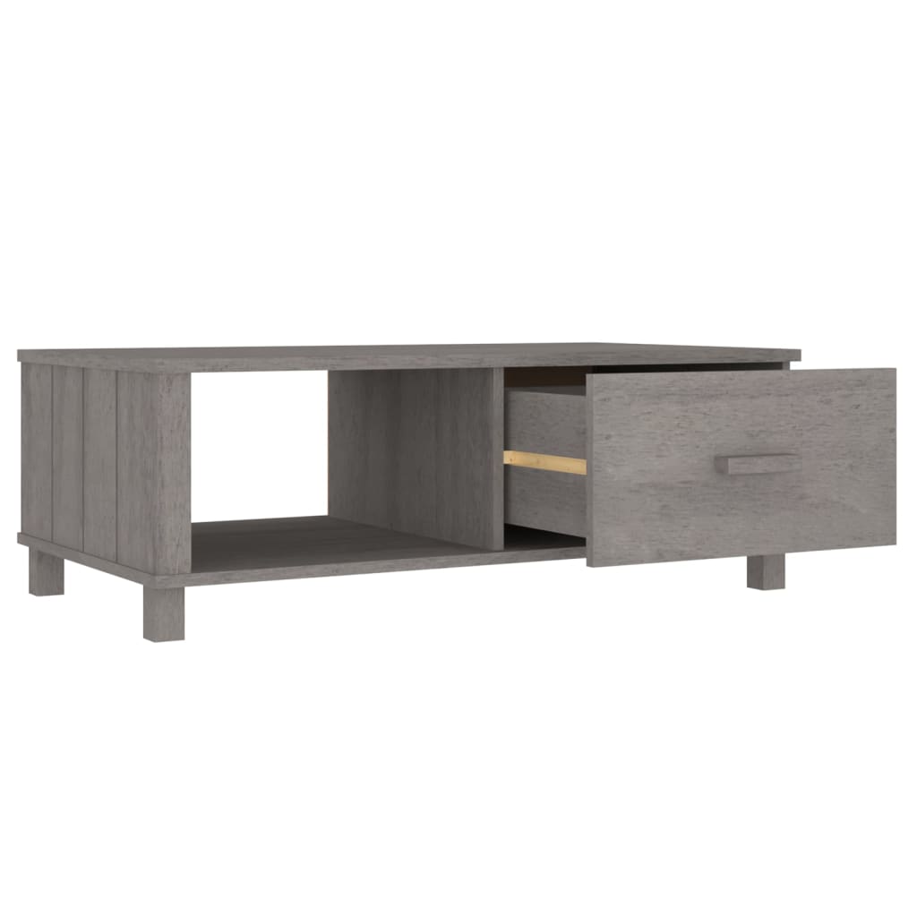 Salongbord Hamar Lysegrå 100X55X35 Cm Heltre Furu
