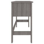 Skrivebord Hamar Lysegrå 110X40X75 Cm Heltre Furu