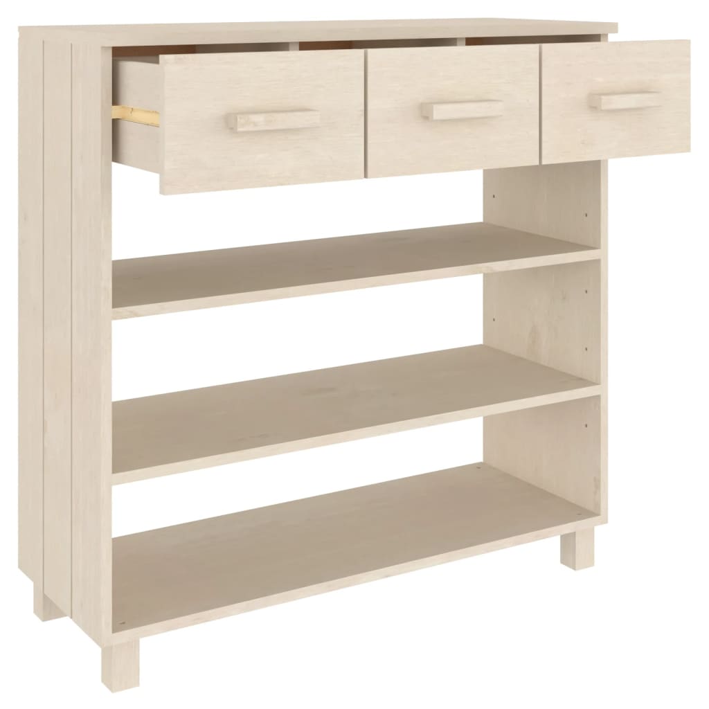 Konsollbord Hamar Honningbrun 90X35X90 Cm Heltre Furu