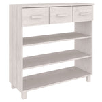 Salongbord Hamar Hvit 90X35X90 Cm Heltre Furu