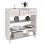 Salongbord Hamar Hvit 90X35X90 Cm Heltre Furu