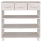 Salongbord Hamar Hvit 90X35X90 Cm Heltre Furu