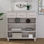 Salongbord Hamar Hvit 90X35X90 Cm Heltre Furu