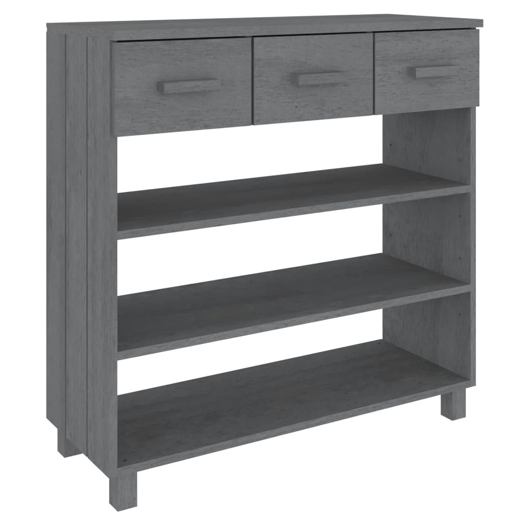 Konsollbord Hamar Mørkegrå 90X35X90 Cm Heltre Furu
