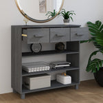 Konsollbord Hamar Mørkegrå 90X35X90 Cm Heltre Furu