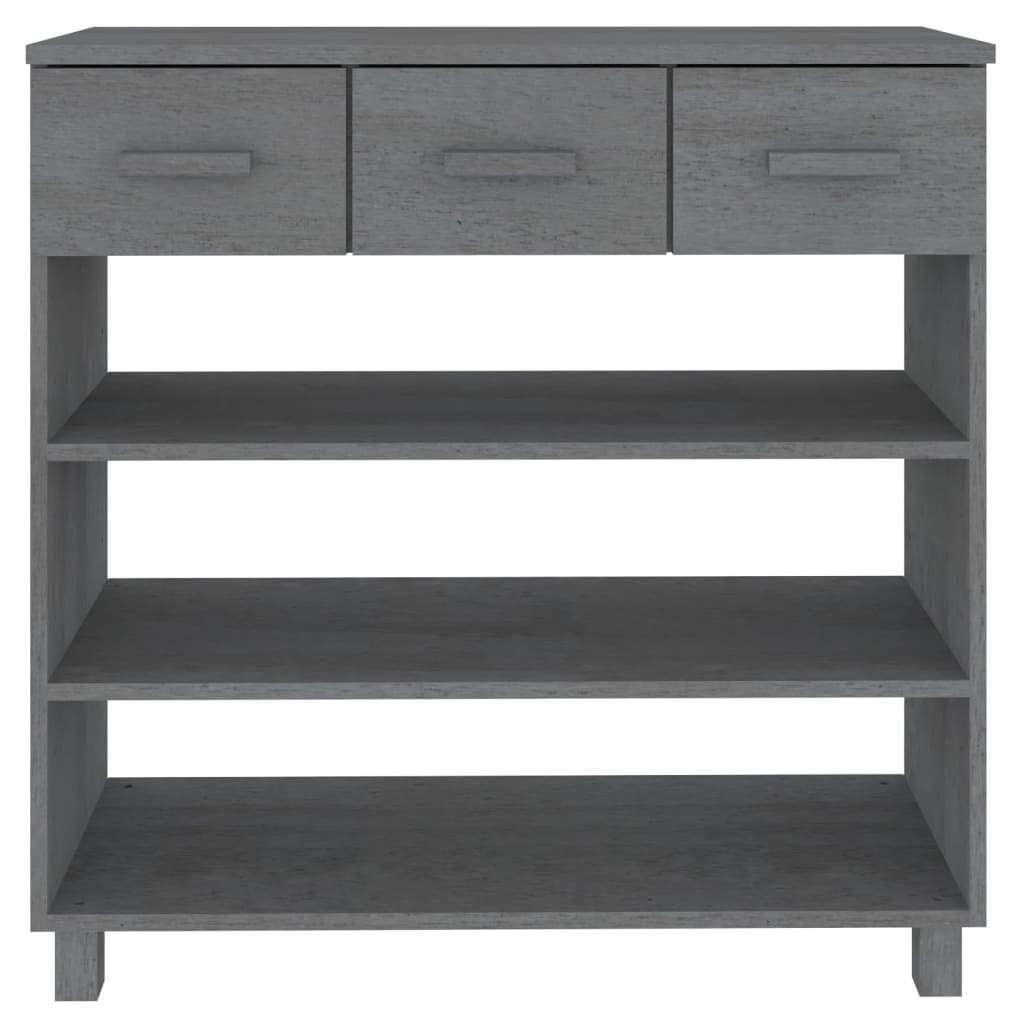 Konsollbord Hamar Mørkegrå 90X35X90 Cm Heltre Furu