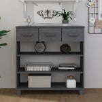Konsollbord Hamar Mørkegrå 90X35X90 Cm Heltre Furu
