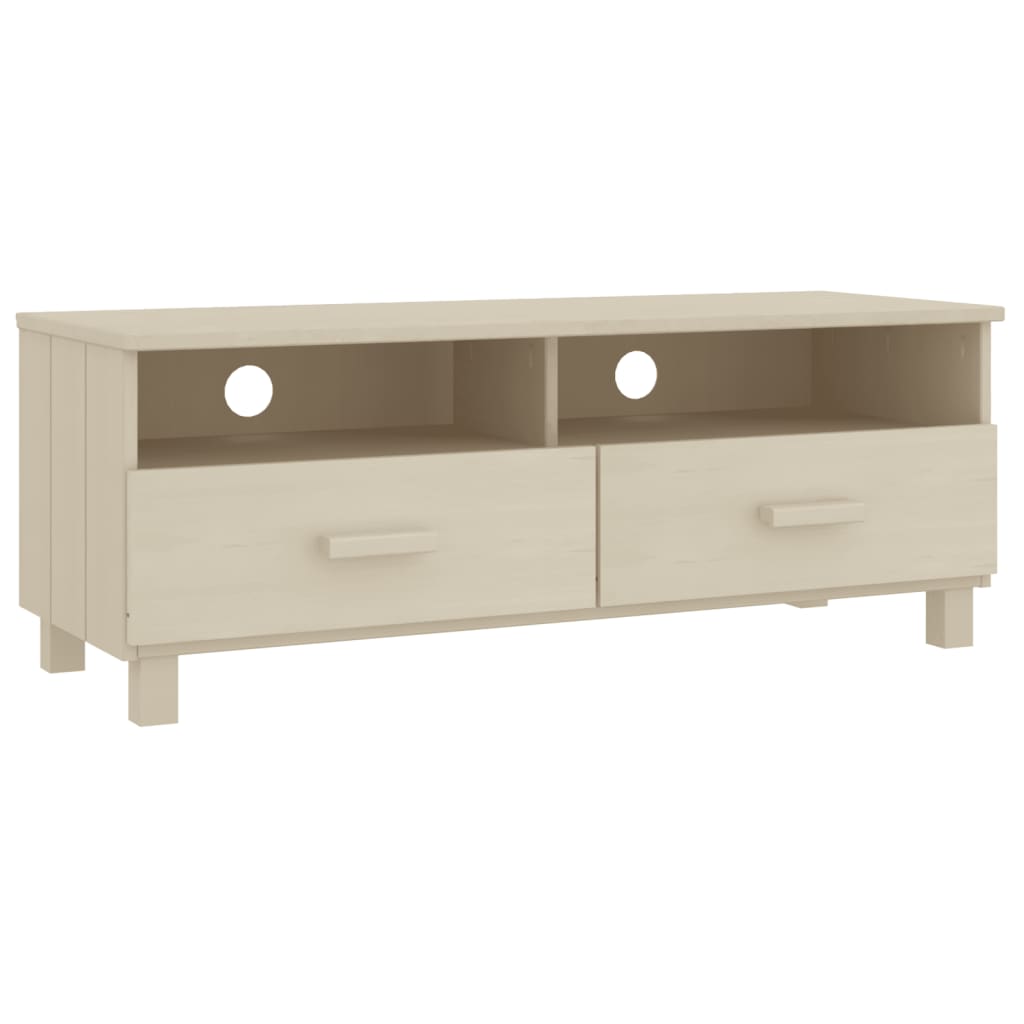 Tv-Benk Hamar Honningbrun 106X40X40 Cm Heltre Furu