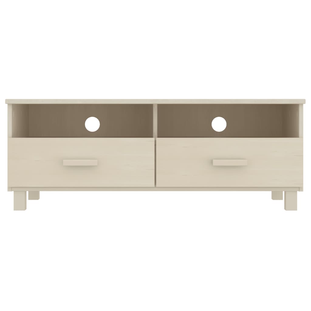 Tv-Benk Hamar Honningbrun 106X40X40 Cm Heltre Furu