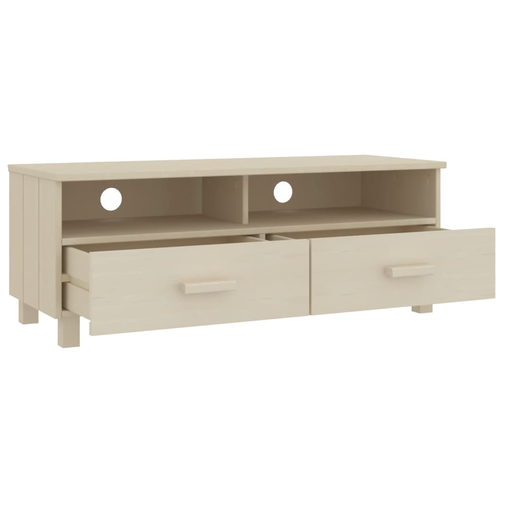 Tv-Benk Hamar Honningbrun 106X40X40 Cm Heltre Furu