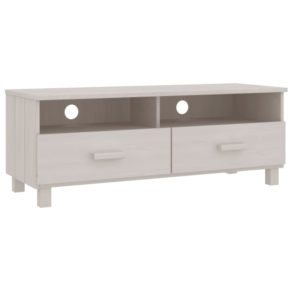 Tv-Benk Hamar Hvit 106X40X40 Cm Heltre Furu