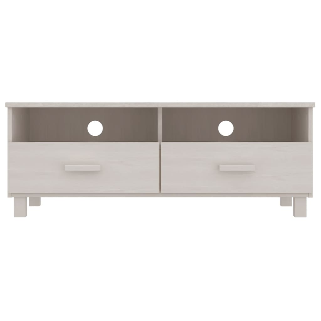Tv-Benk Hamar Hvit 106X40X40 Cm Heltre Furu